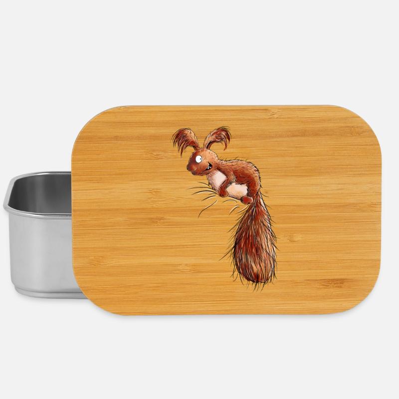 Droll Squirrel Wildlife - Lunch Box - silver