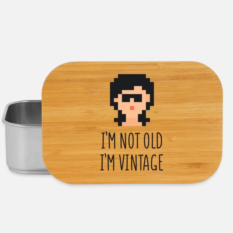 Ich bin nicht alt Ich bin Vintage - Lunch Box - Silber