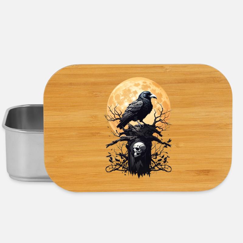 Schwarzer Rabe - Lunch Box - Silber