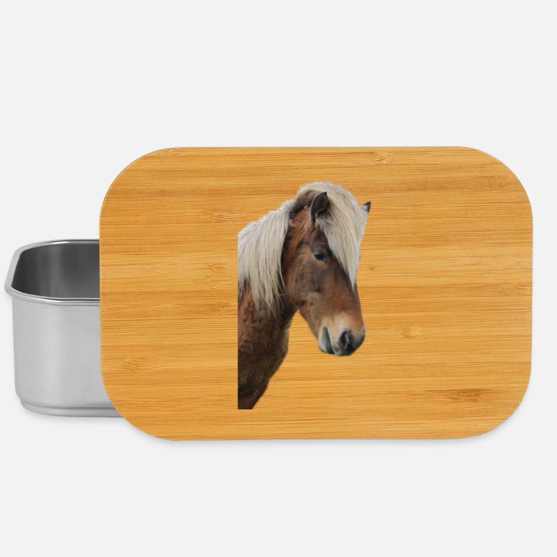 Chevaux T-shirt Cadeau Cavalier - Boîte à goûter - argent