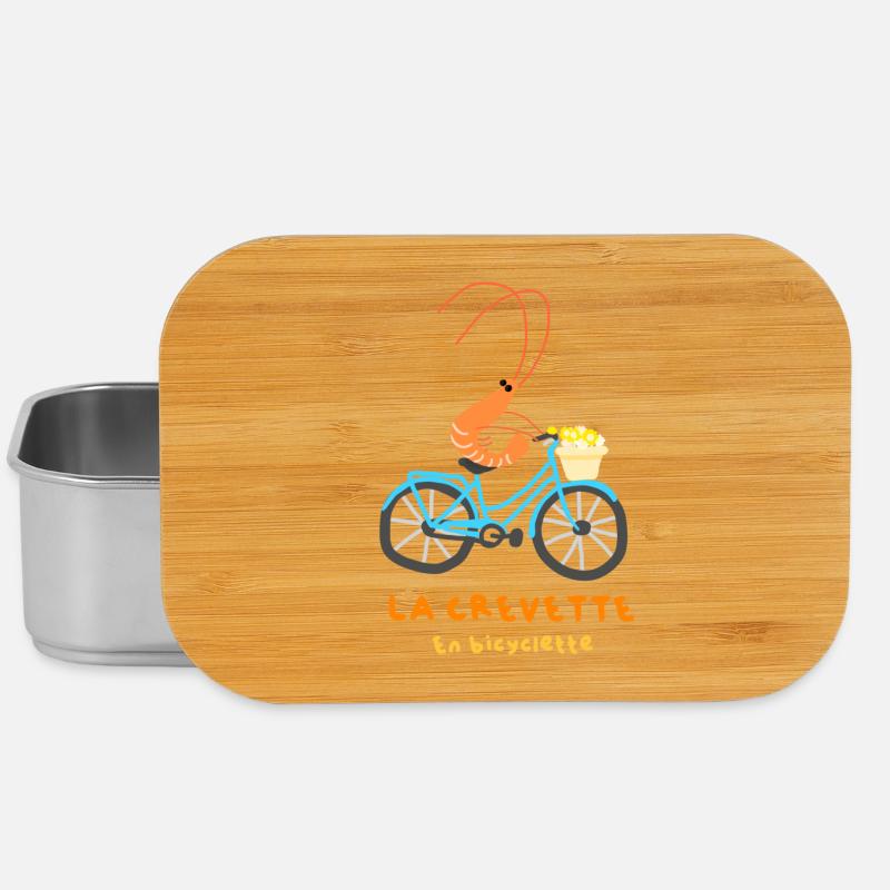La crevette en bicyclette - Boîte à goûter - argent