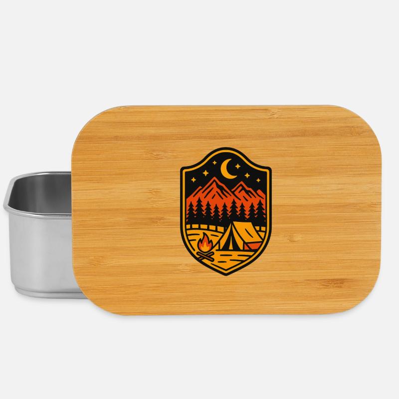 Badge Voyage Nature - Boîte à goûter - argent