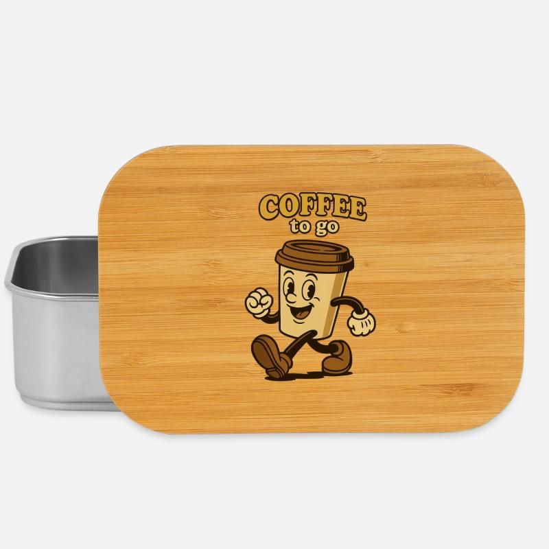 Coffee to go - Lunch Box - Silber