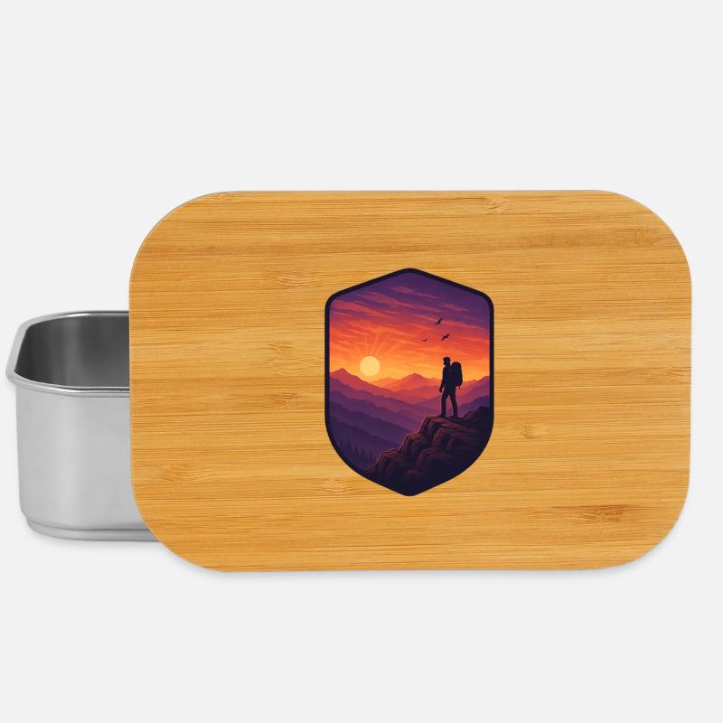 Crête du coucher du soleil - Boîte à goûter - argent