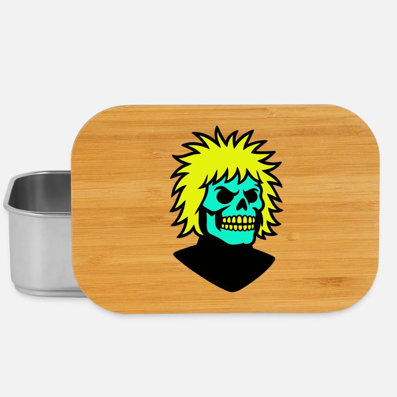 Skullman mit cooler Frisur - Lunch Box - Silber