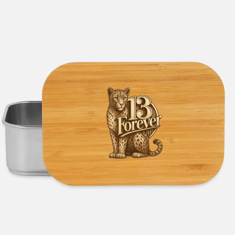 13Leopard - Lunch Box - Silber
