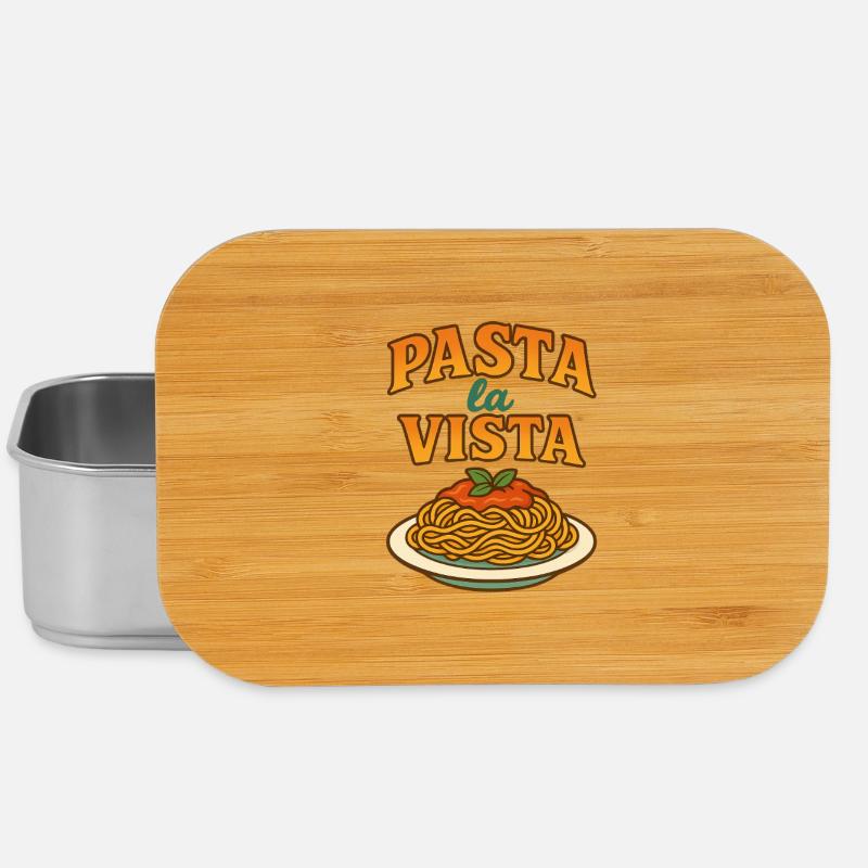 Pasta La Vista Conception Motivante - Boîte à goûter - argent