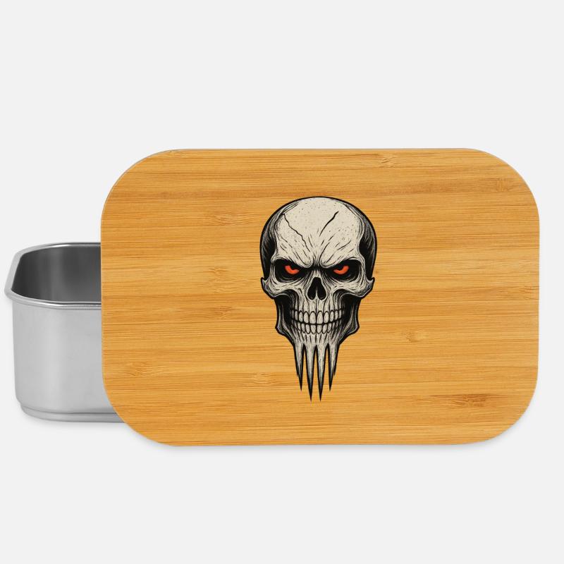 Zombie Skull Albtraum - Lunch Box - Silber