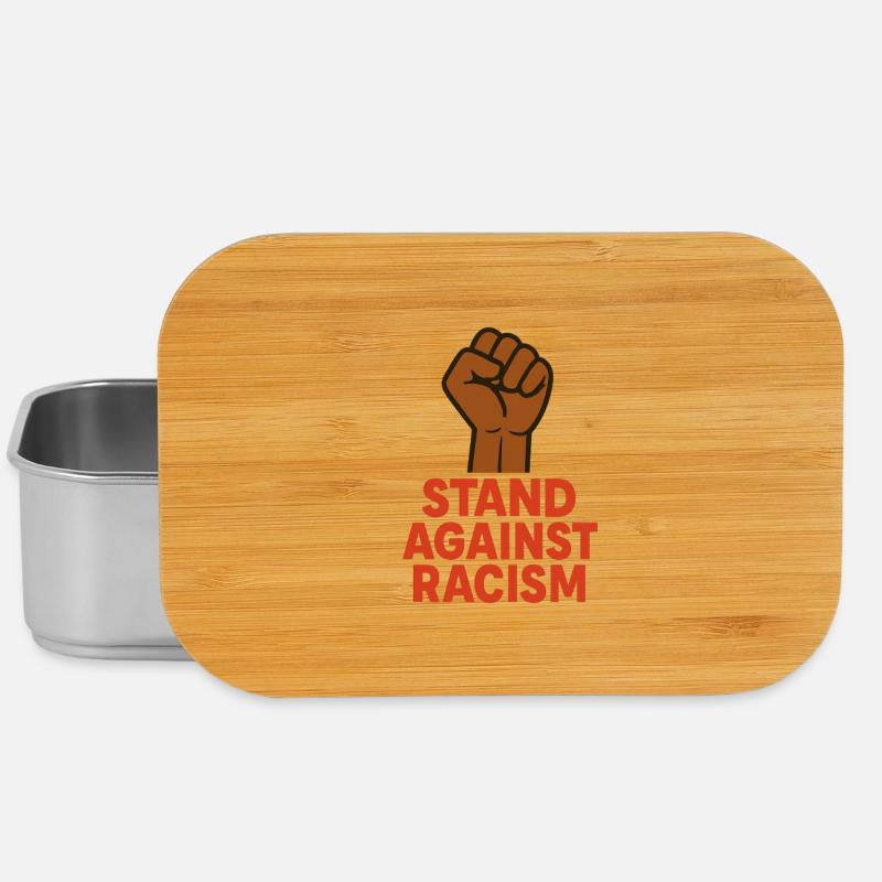 Renforcer le poing avec un message antiraciste - Boîte à goûter - argent