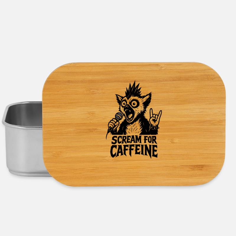Criez pour la caféine - Boîte à goûter - argent