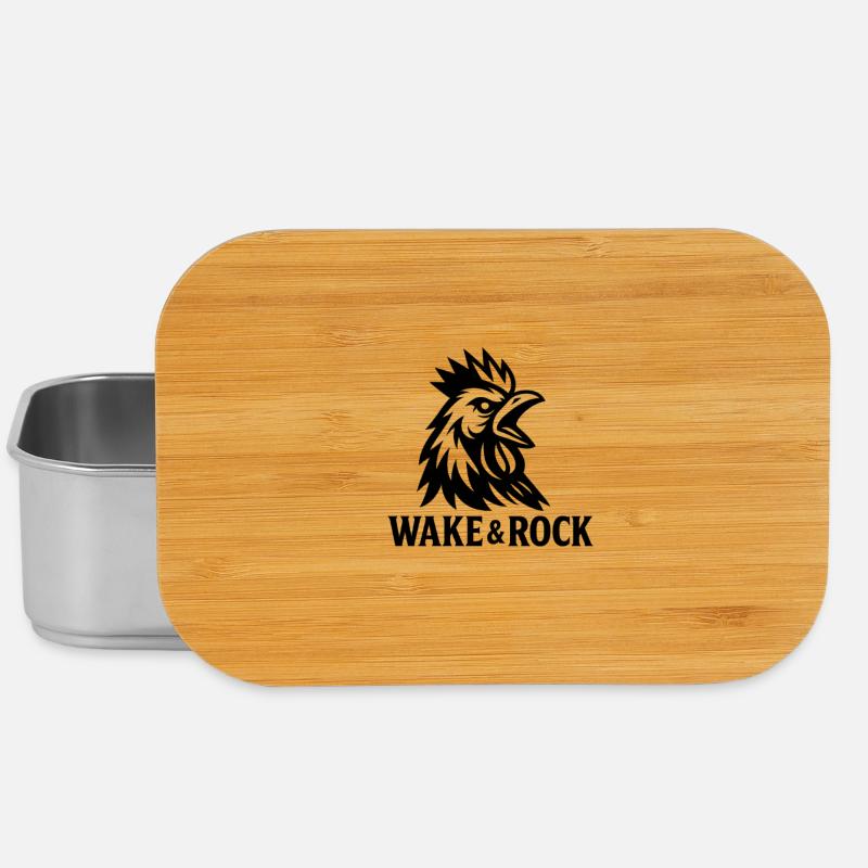 Wake & Rock - Lunch Box - Silber