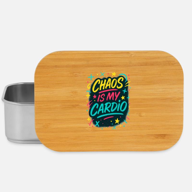 Le chaos est mon Cardio - Boîte à goûter - argent