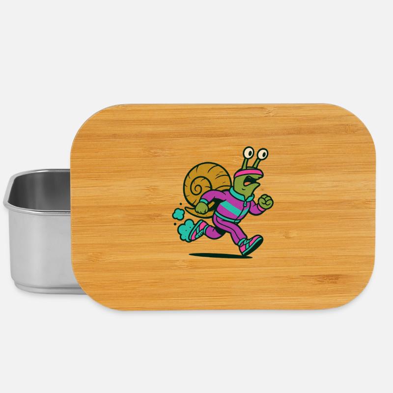 Racing snail - Lunch Box - silver