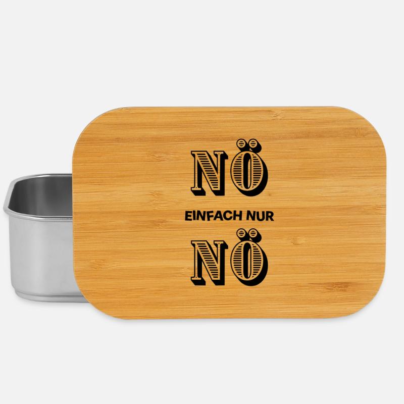 NÖ einfach nur Nö - dagegen anti null Bock - Lunch Box - Silber