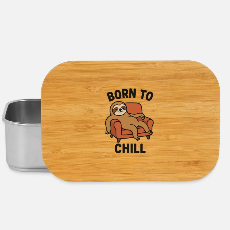 born to chill - Lunch Box - silver