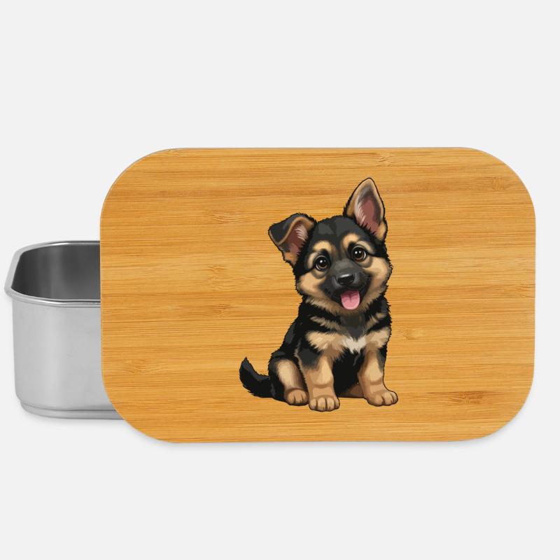 Duitse_Herder_puppy_lief - Boîte à goûter - argent