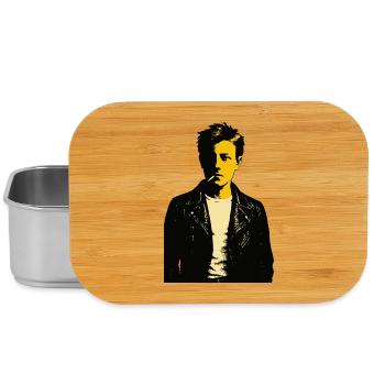 Arthur Rimbaud Noir Rebel poet - Lunch Box - silver - Front