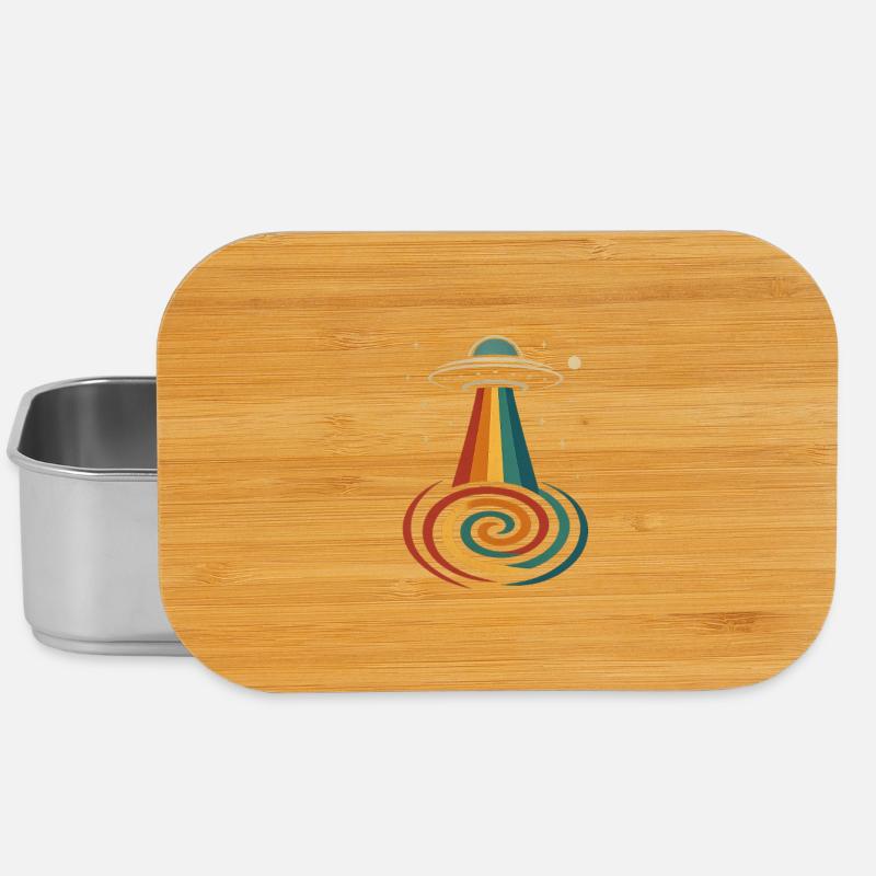 UFO Rainbow Beam - Lunch Box - Silber