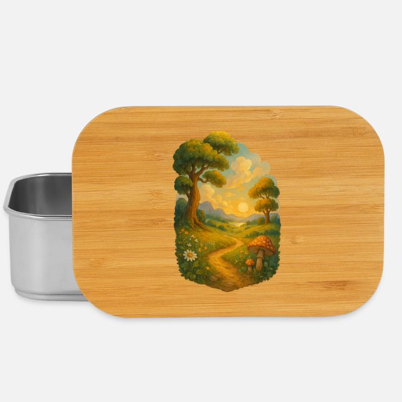 Fairy tale trail in the sunlight - Lunch Box - silver