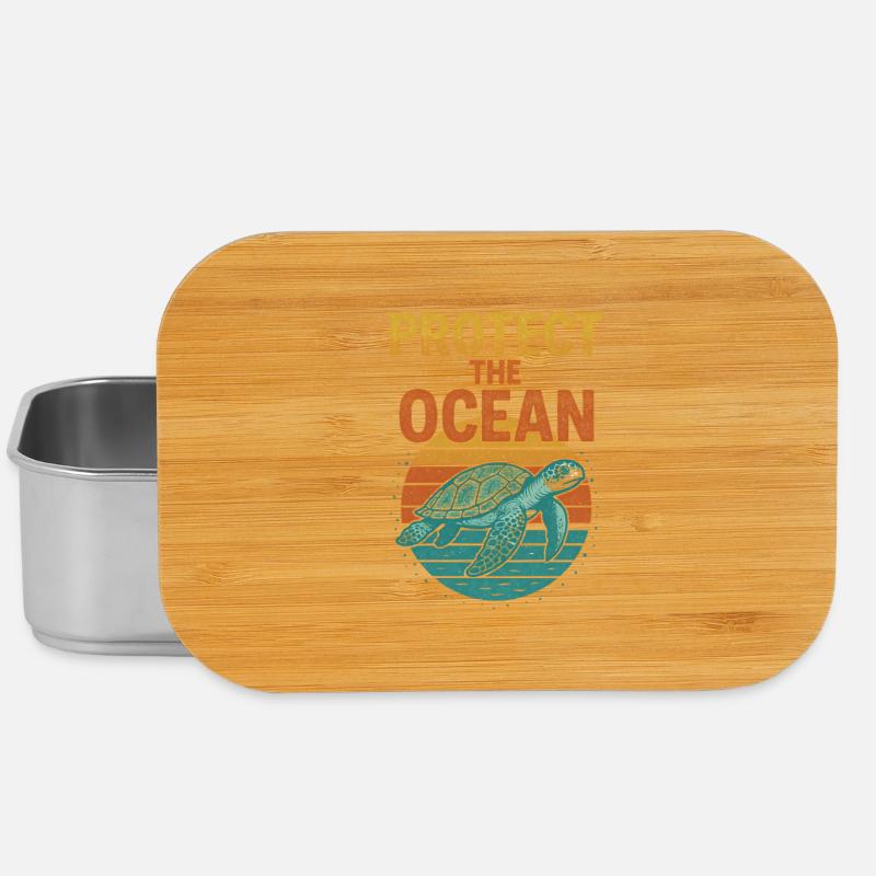 Protect the Sea Turtle - Lunch Box - silver