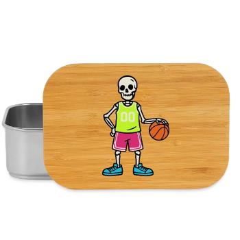 Skelett Basketball – Neon Trikot 00 - Lunch Box - Silber - Vorne