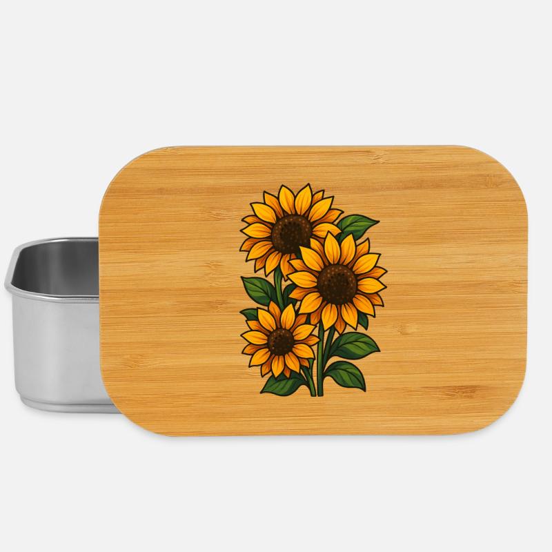 Tournesols - Boîte à goûter - argent