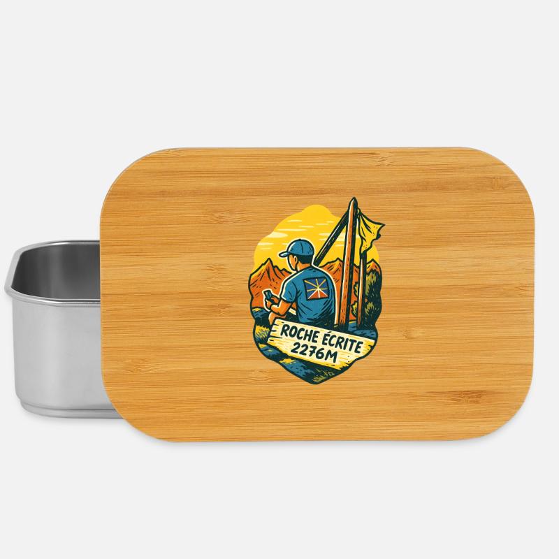 Trail rocks geschrieben - Lunch Box - Silber