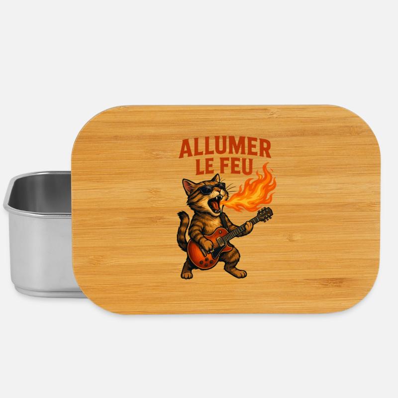 Entzünde das Feuer Katzenstein - Lunch Box - Silber