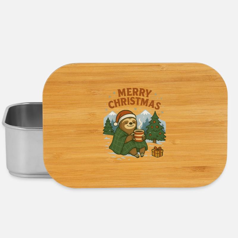 Weihnachtsfauli im Schnee - Lunch Box - Silber