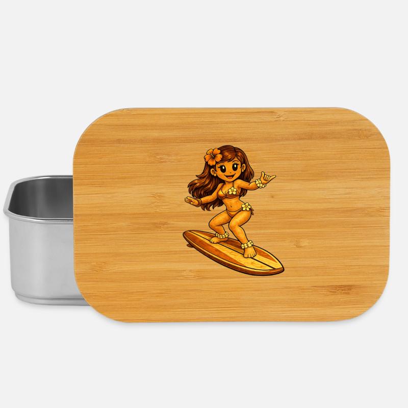 Surferin Hawaii-Stil - Lunch Box - Silber