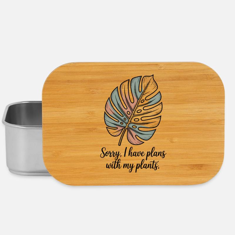 Lustiger Pflanzeneltern – Monstera Botanischer Garten - Lunch Box - Silber