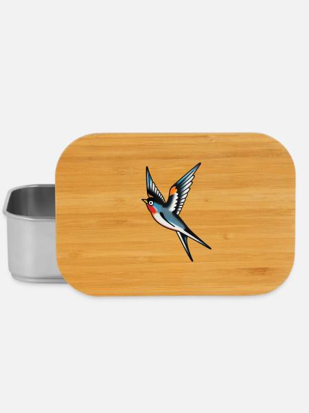 Klassischer Tattoo-Schwalbe - Lunch Box - Silber