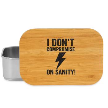 No compromise on reason - Lunch Box - silver - Front