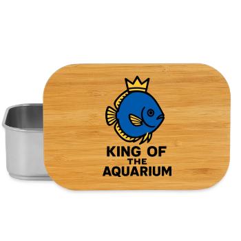 Der König des Aquariums gekrönten Diskusfisch - Lunch Box - Silber - Vorne