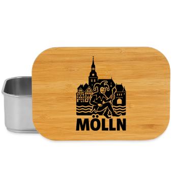 Mölln Stadt Silhouette Wahrzeichen - Lunch Box - Silber - Vorne