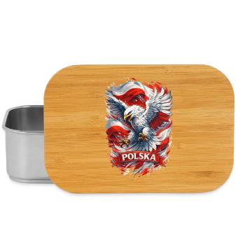 Dynamischer polnischer Adler – Stolz & Ehre - Lunch Box - Silber - Vorne