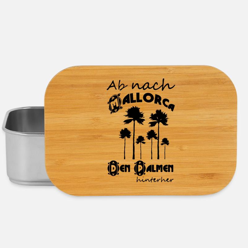 Ab nach Mallorca Urlaub Geschenk - Lunch Box - Silber