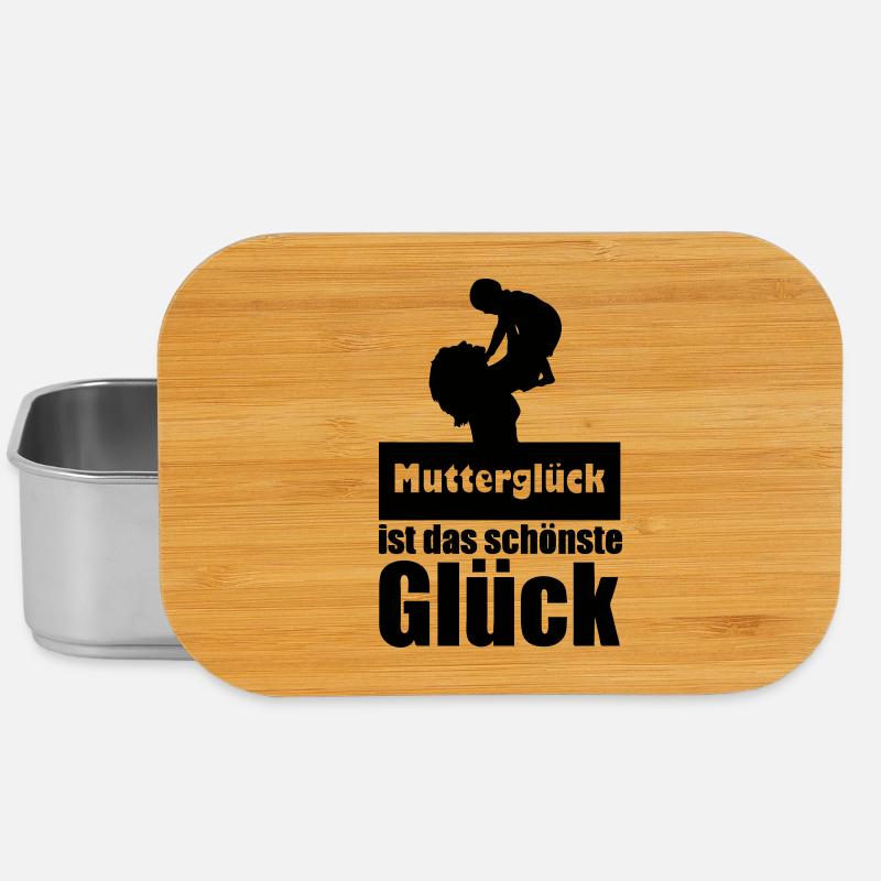 Mutterglück Mutter Muttertag Geburt Geschenk - Lunch Box - Silber
