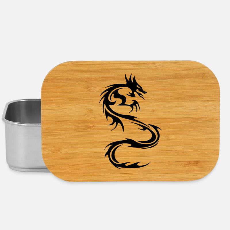 Drachen - Lunch Box - Silber