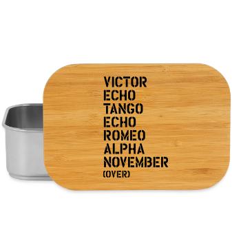 Victor Echo Tango Echo Romeo... over - VETERAN - Lunch Box - silver - Front