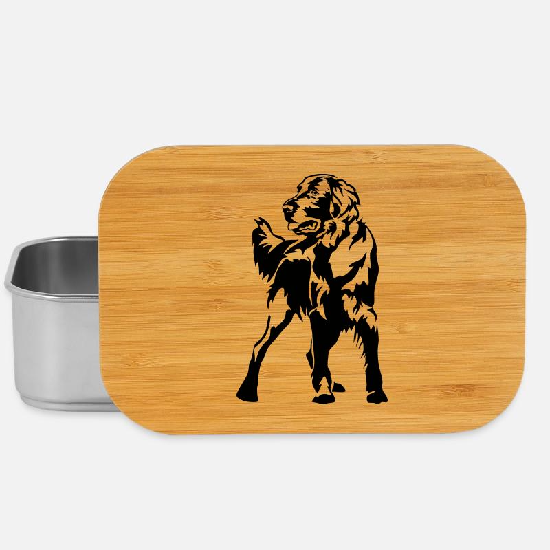 Flat-coated Retriever - Lunch Box - Silber