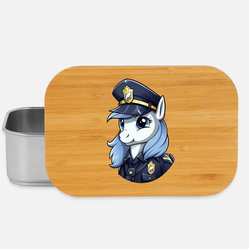 Polizei Pony - Lunch Box - Silber