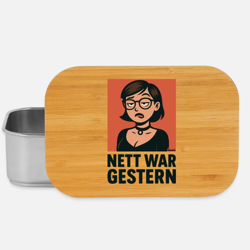 Nett War Gestern  - Lunch Box - Silber