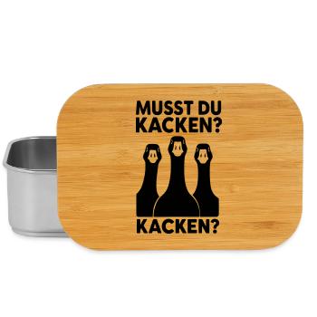 Faut-il vraiment faire caca aux oies - Boîte à goûter - argent - Devant