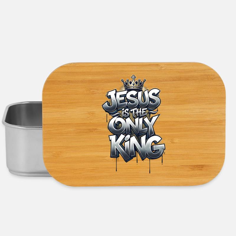 Jesus is the only King - Lunch Box - Silber