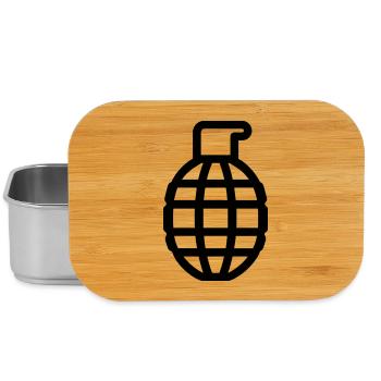 grenade - Boîte à goûter - argent - Devant