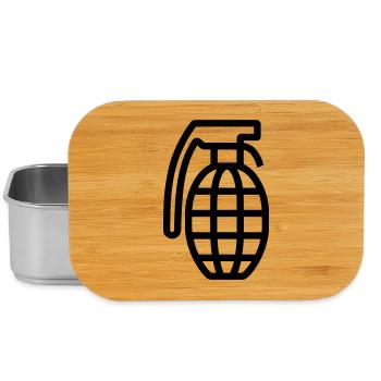 grenade - Boîte à goûter - argent - Devant