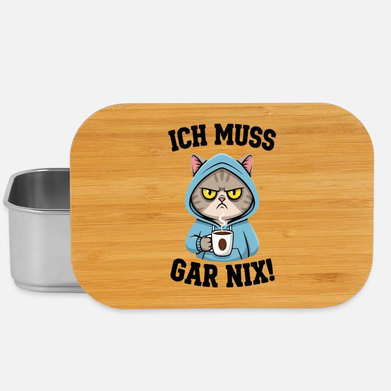 Ich Muss Gar Nix Katzen - Lunch Box - Silber