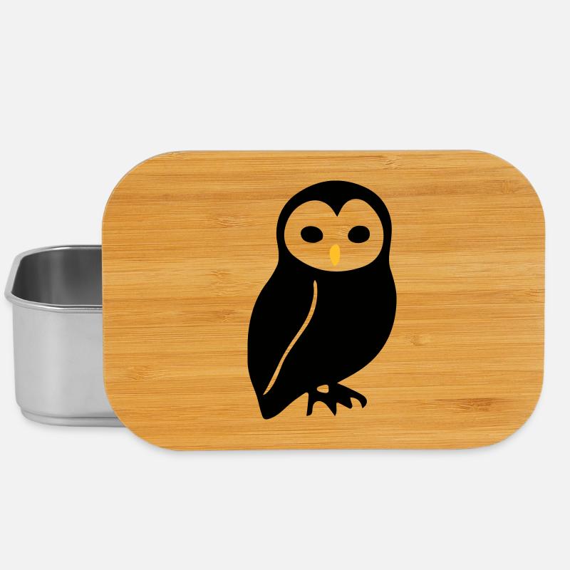 Eule - Lunch Box - Silber