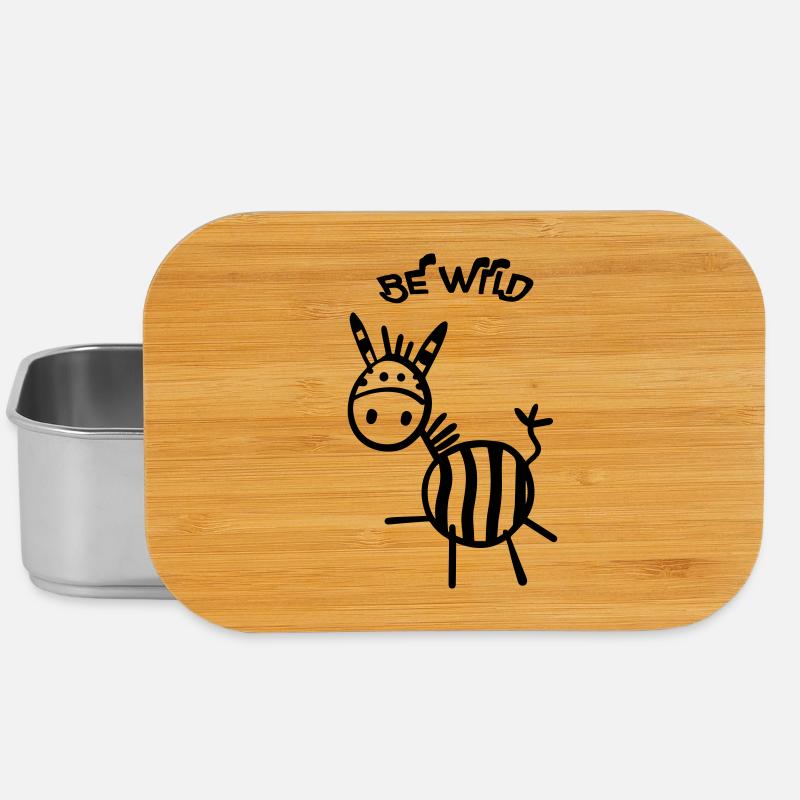Be Wild Zebra - Lunch Box - Silber